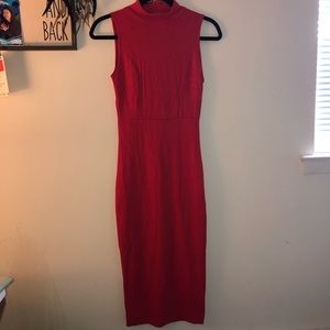 Red Dalia Macphee sleeveless dreess XS NWT